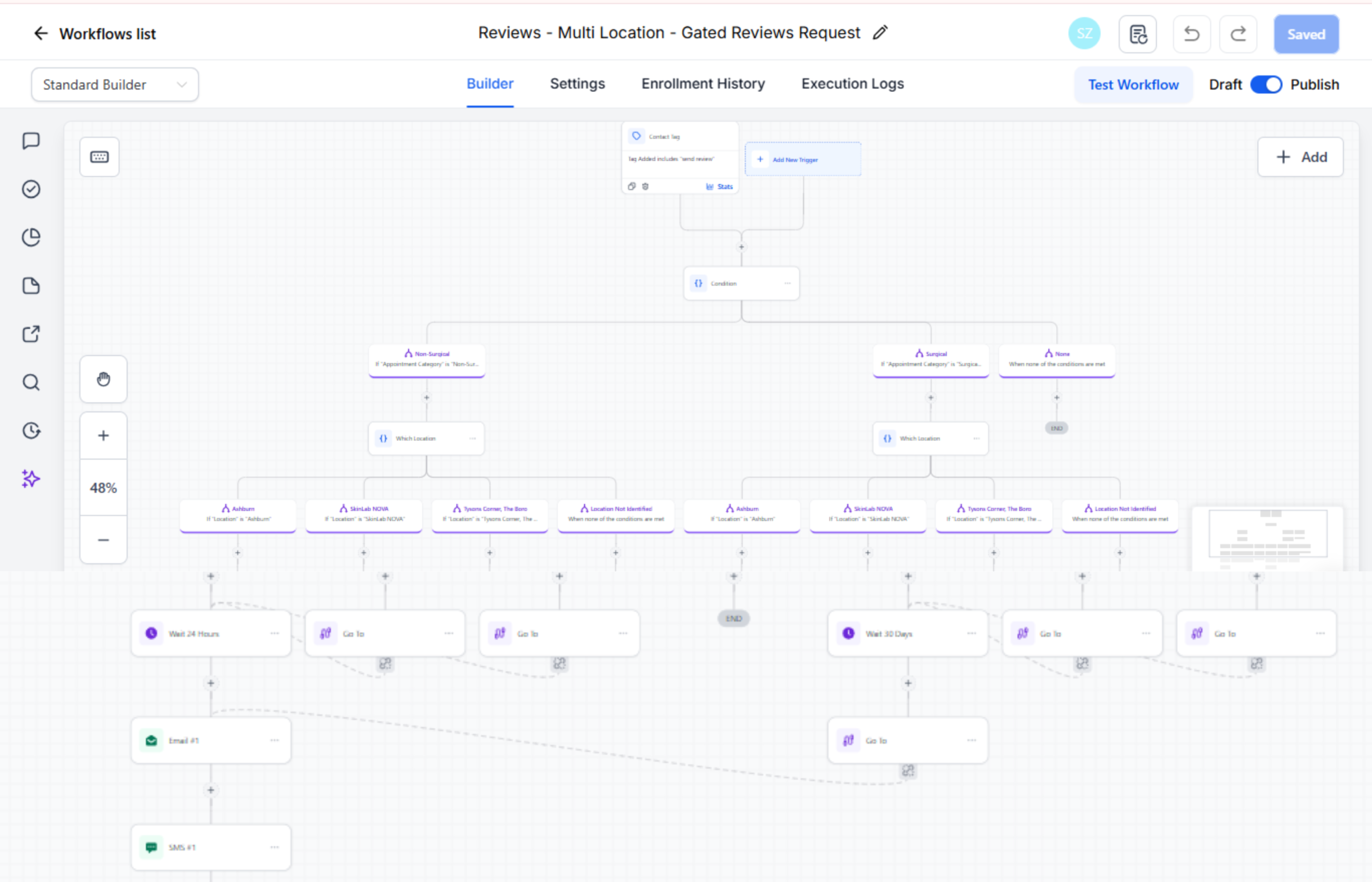 GHL Review Request Automation
