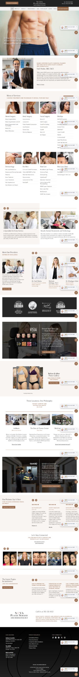 Plastic Surgery Center Website